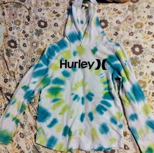 Boys Hurley Lightweight Tie Dyed Hoodie Size Small